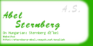 abel sternberg business card